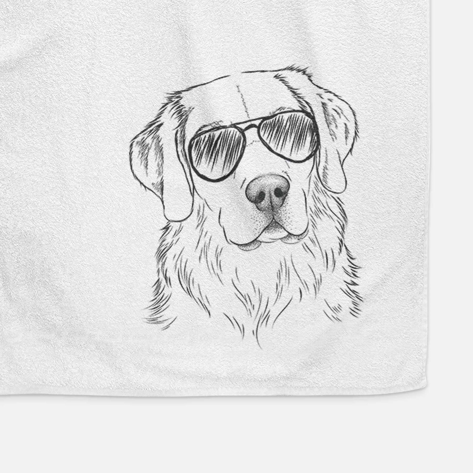 Kula the Golden Retriever Decorative Hand Towel