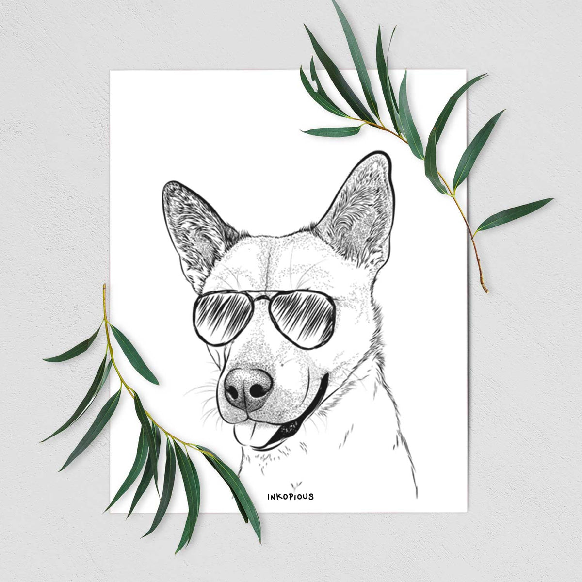 Kulfi the Jindo Shiba Inu Mix Art Print
