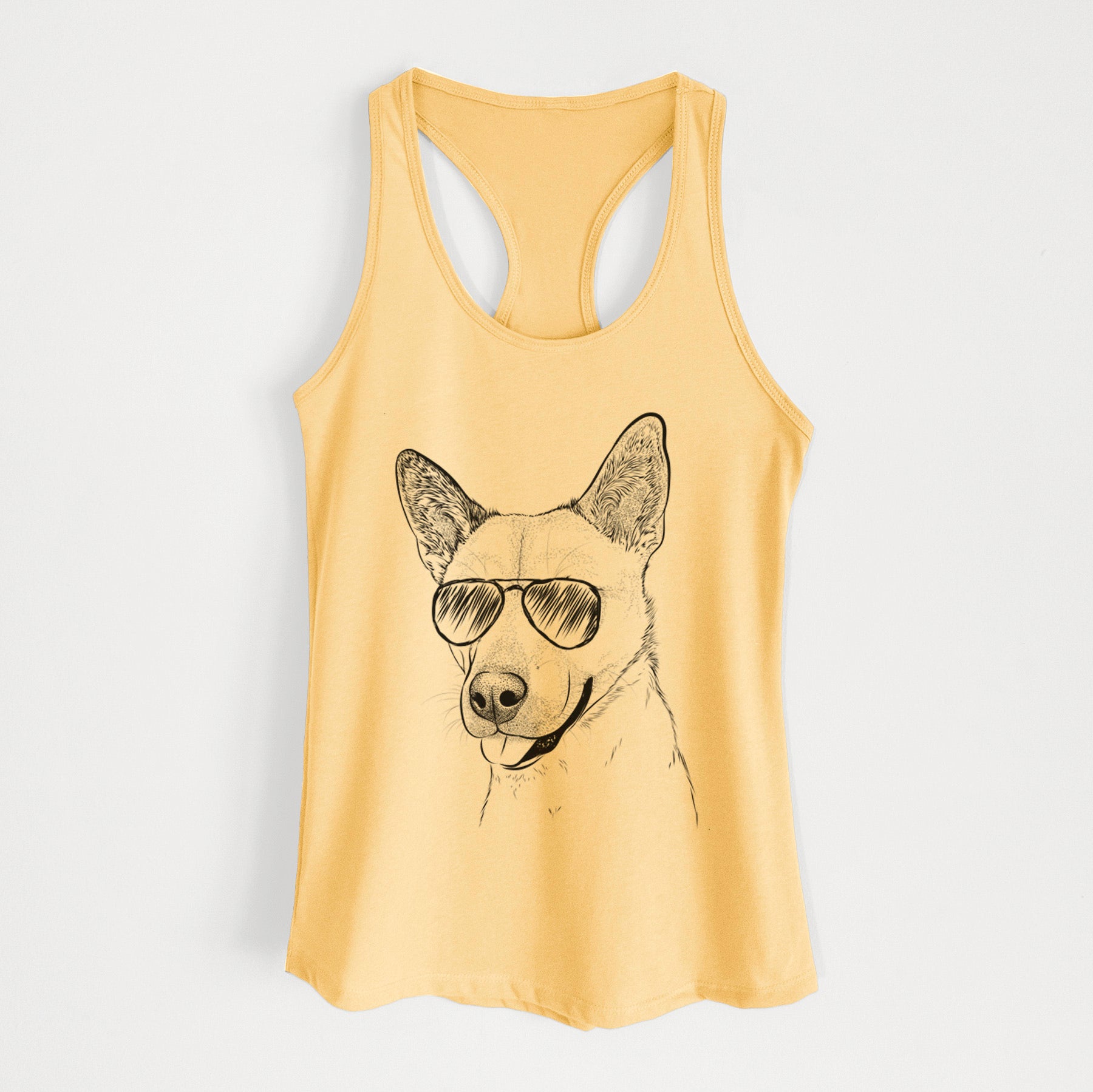 Kulfi the Jindo Shiba Inu Mix - Women's Racerback Tanktop