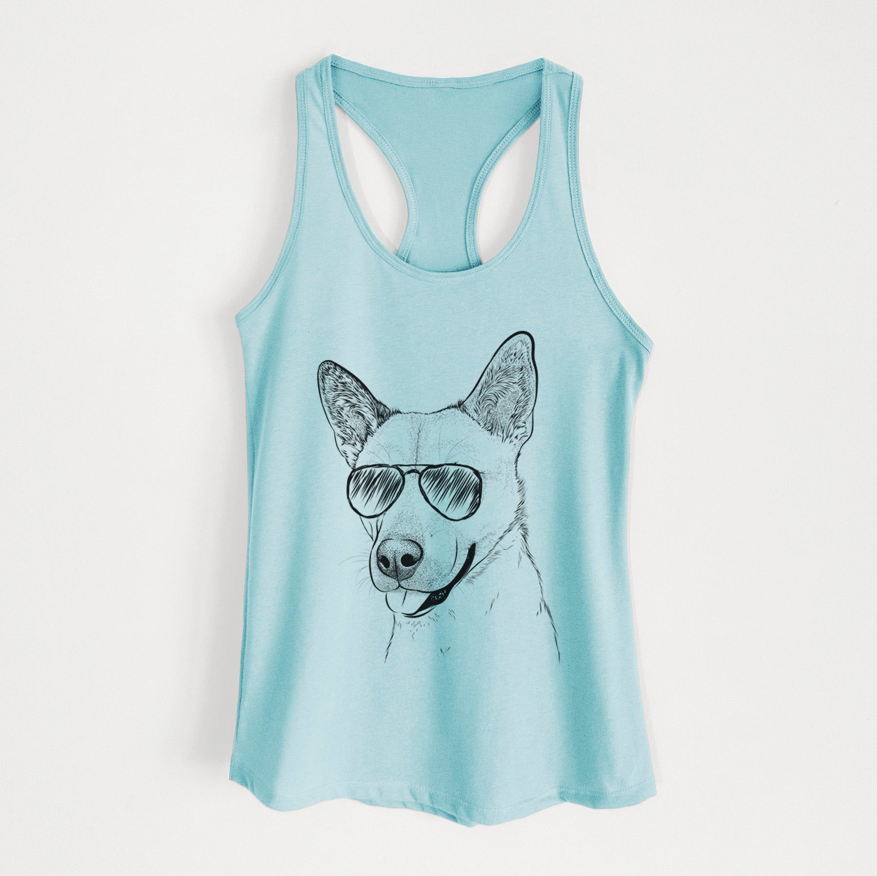 Kulfi the Jindo Shiba Inu Mix - Women's Racerback Tanktop