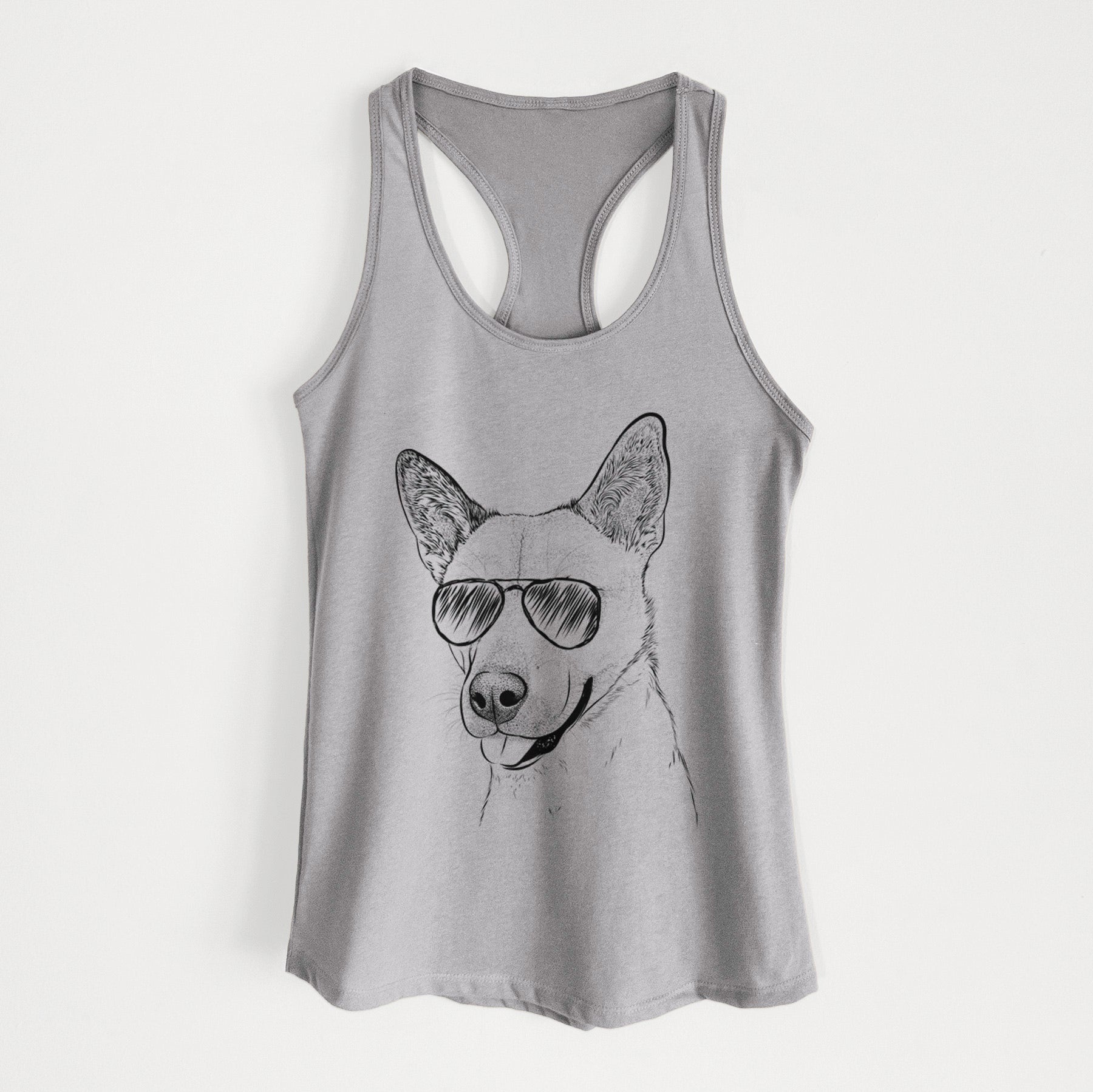 Kulfi the Jindo Shiba Inu Mix - Women's Racerback Tanktop