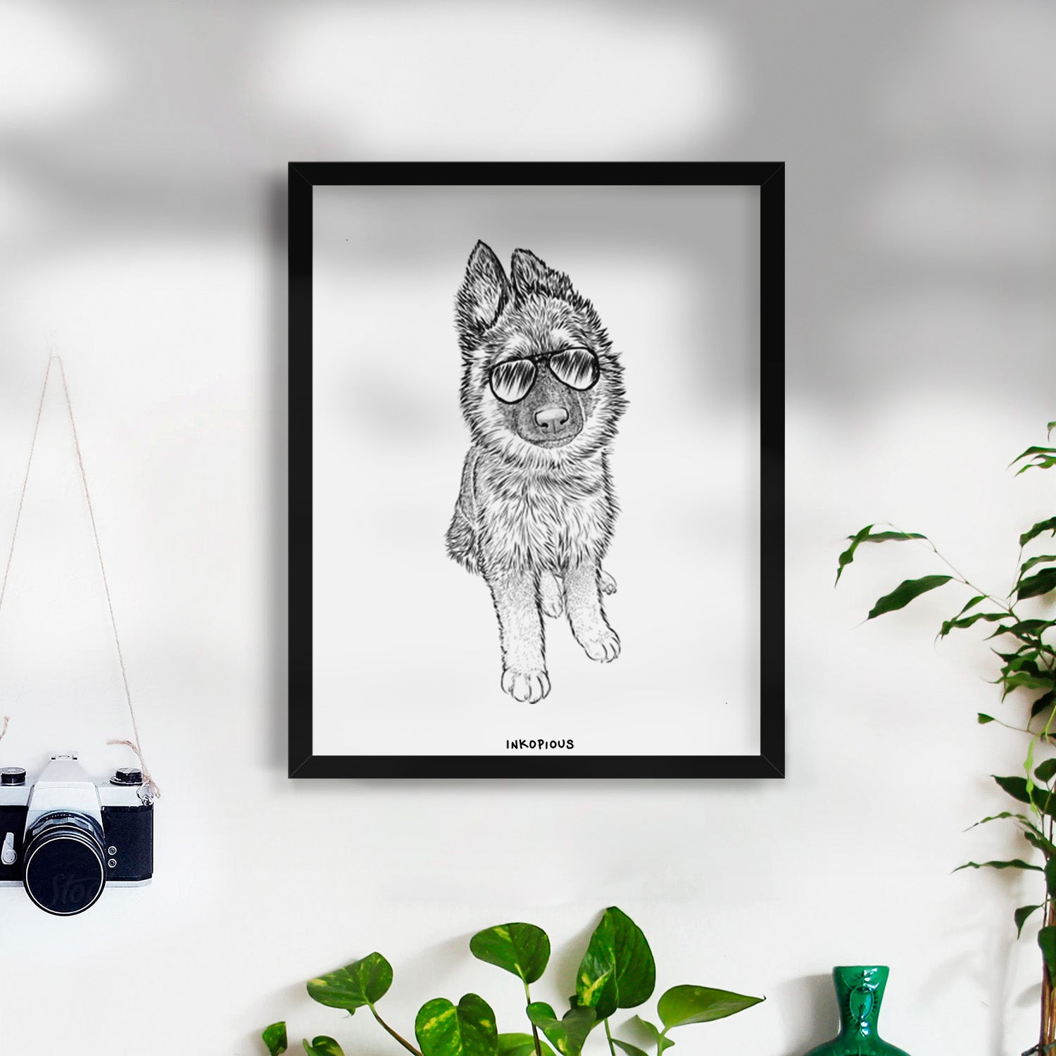 Kuyo the German Shepherd Art Print