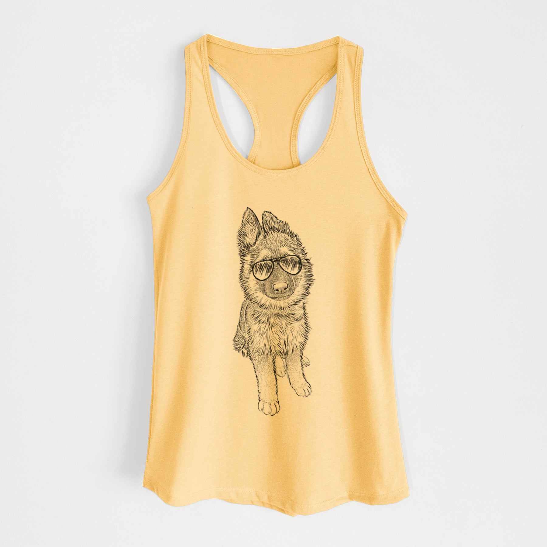 Kuyo the German Shepherd - Women's Racerback Tanktop