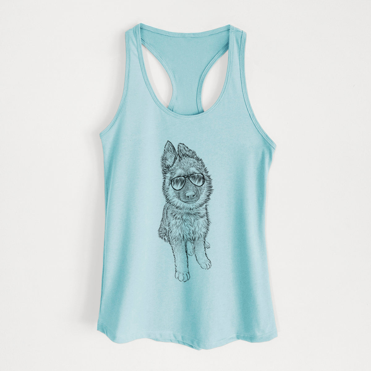 Kuyo the German Shepherd - Women's Racerback Tanktop