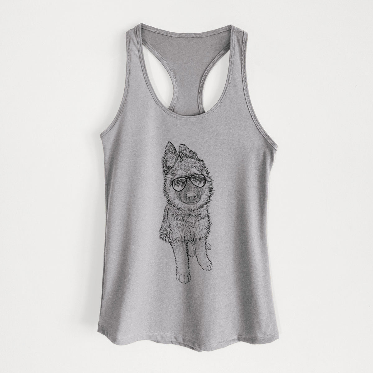 Kuyo the German Shepherd - Women&#39;s Racerback Tanktop