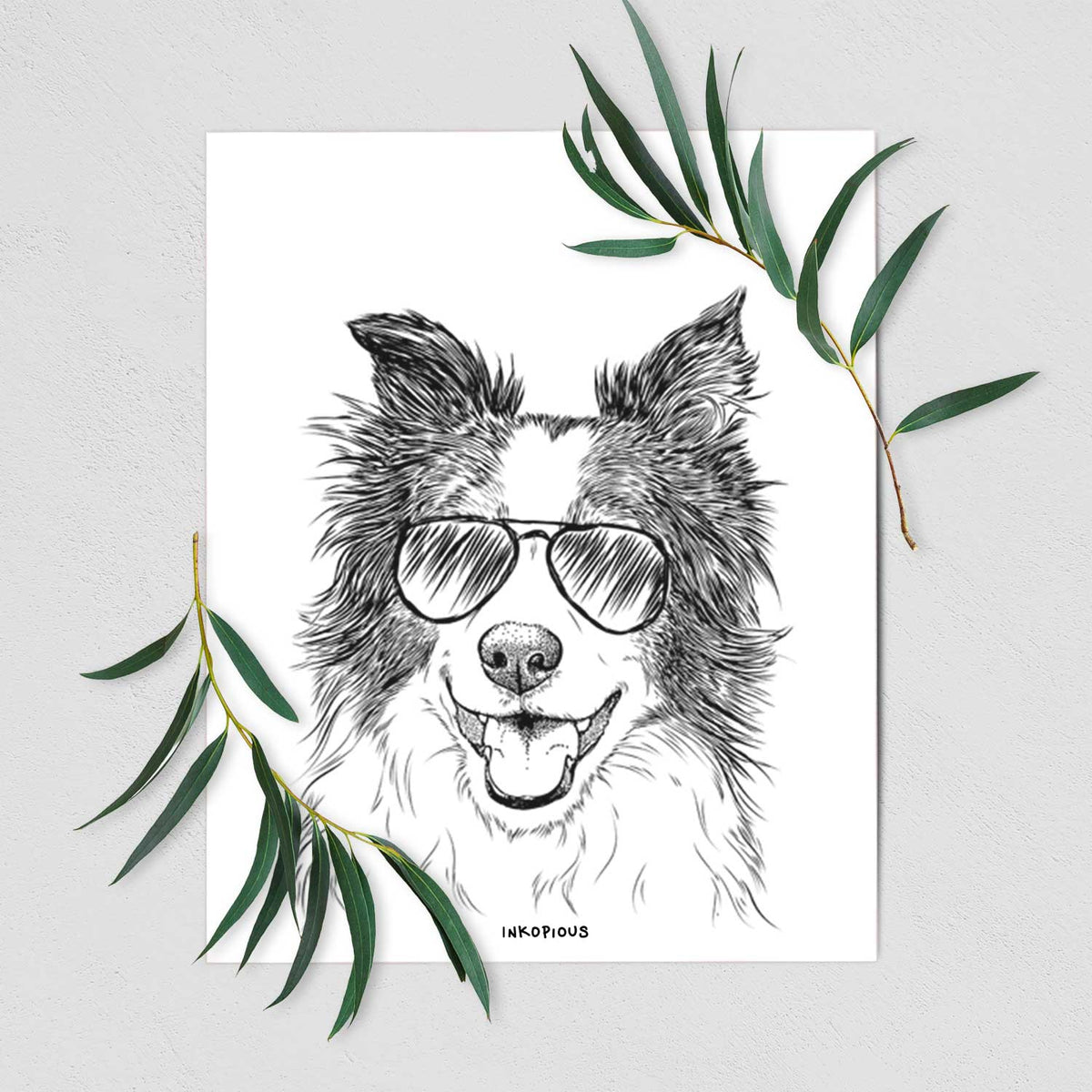 Kylee the Border Collie Art Print