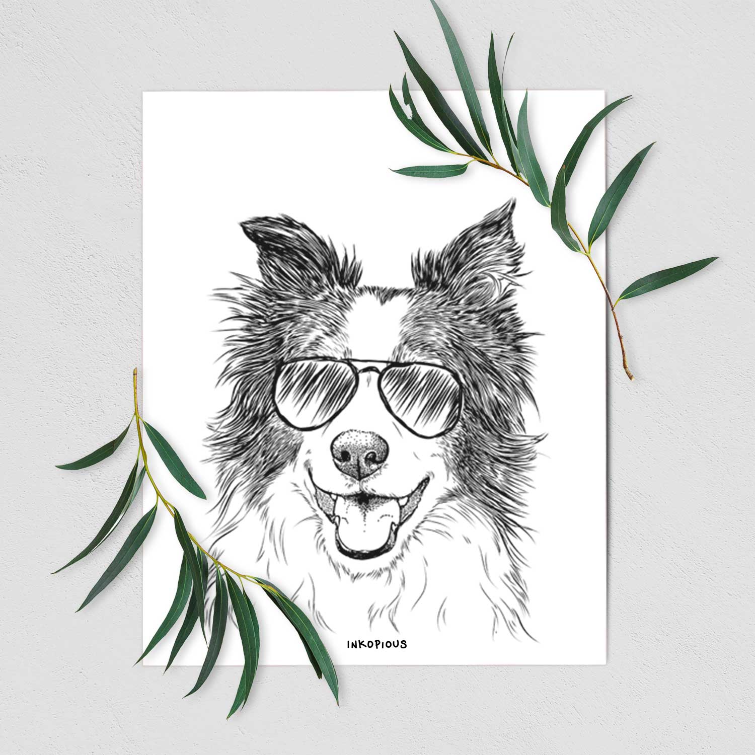 Kylee the Border Collie Art Print