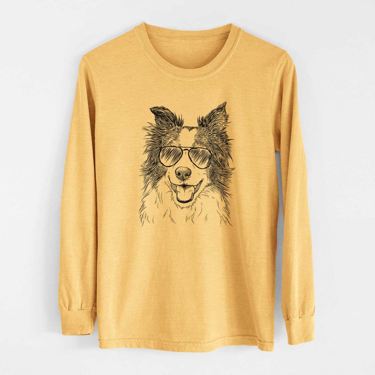 Aviators Kylee the Border Collie - Heavyweight 100% Cotton Long Sleeve