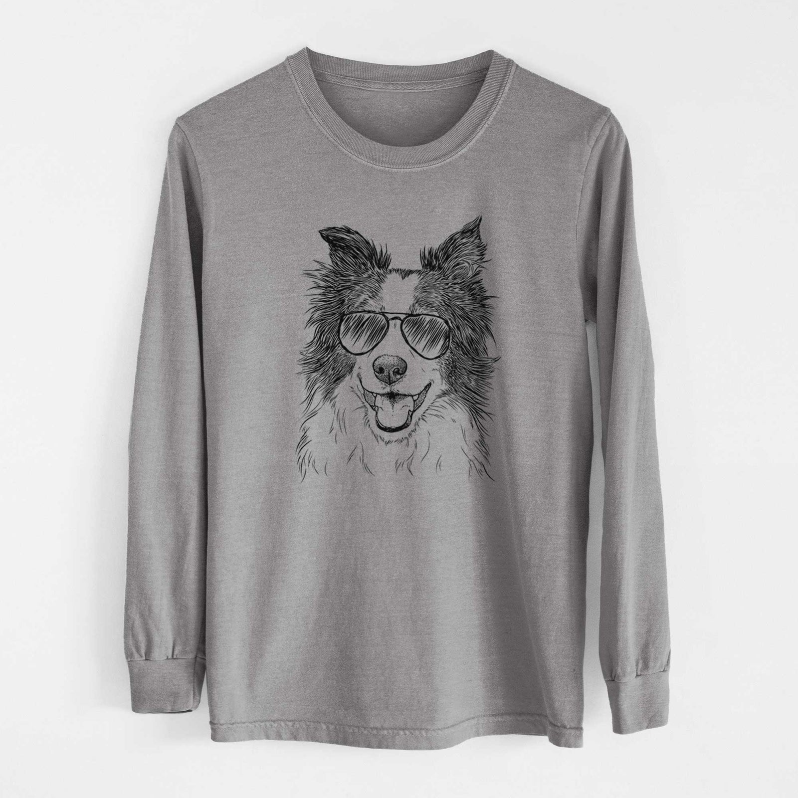 Aviators Kylee the Border Collie - Heavyweight 100% Cotton Long Sleeve