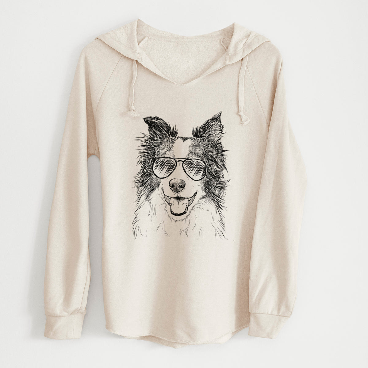 Aviator Kylee the Border Collie - Cali Wave Hooded Sweatshirt