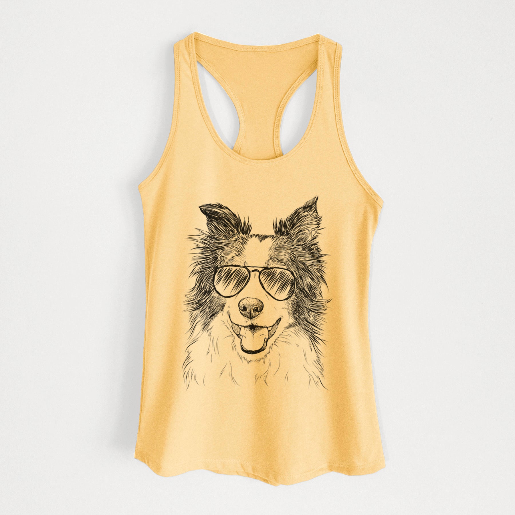 Kylee the Border Collie - Women's Racerback Tanktop