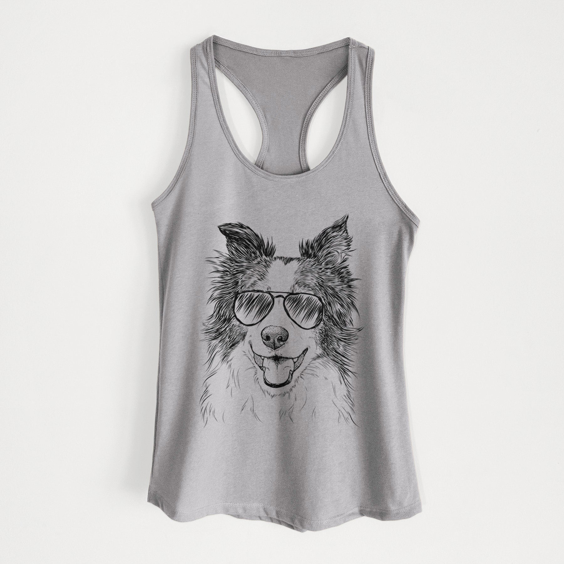 Kylee the Border Collie - Women's Racerback Tanktop