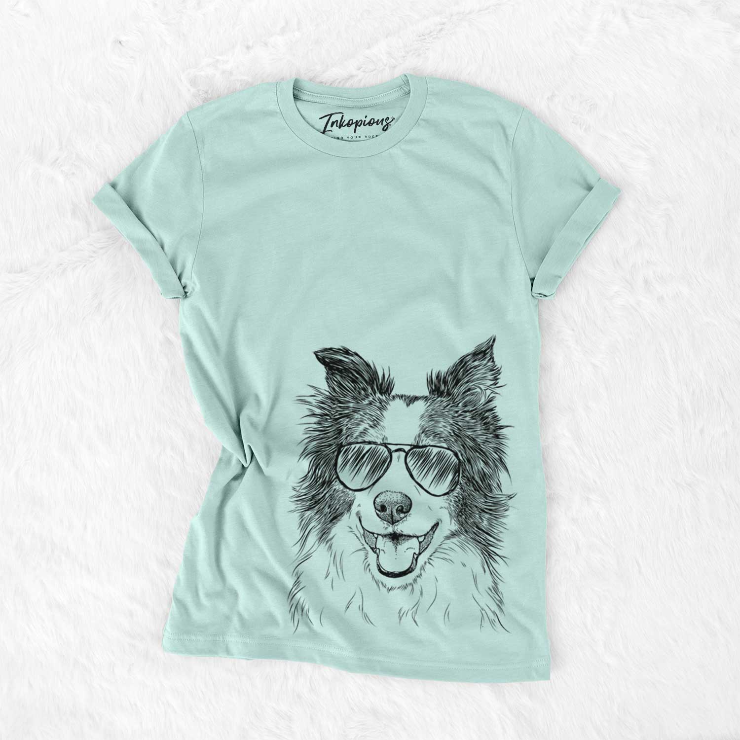 Aviator Kylee the Border Collie - Unisex Crewneck