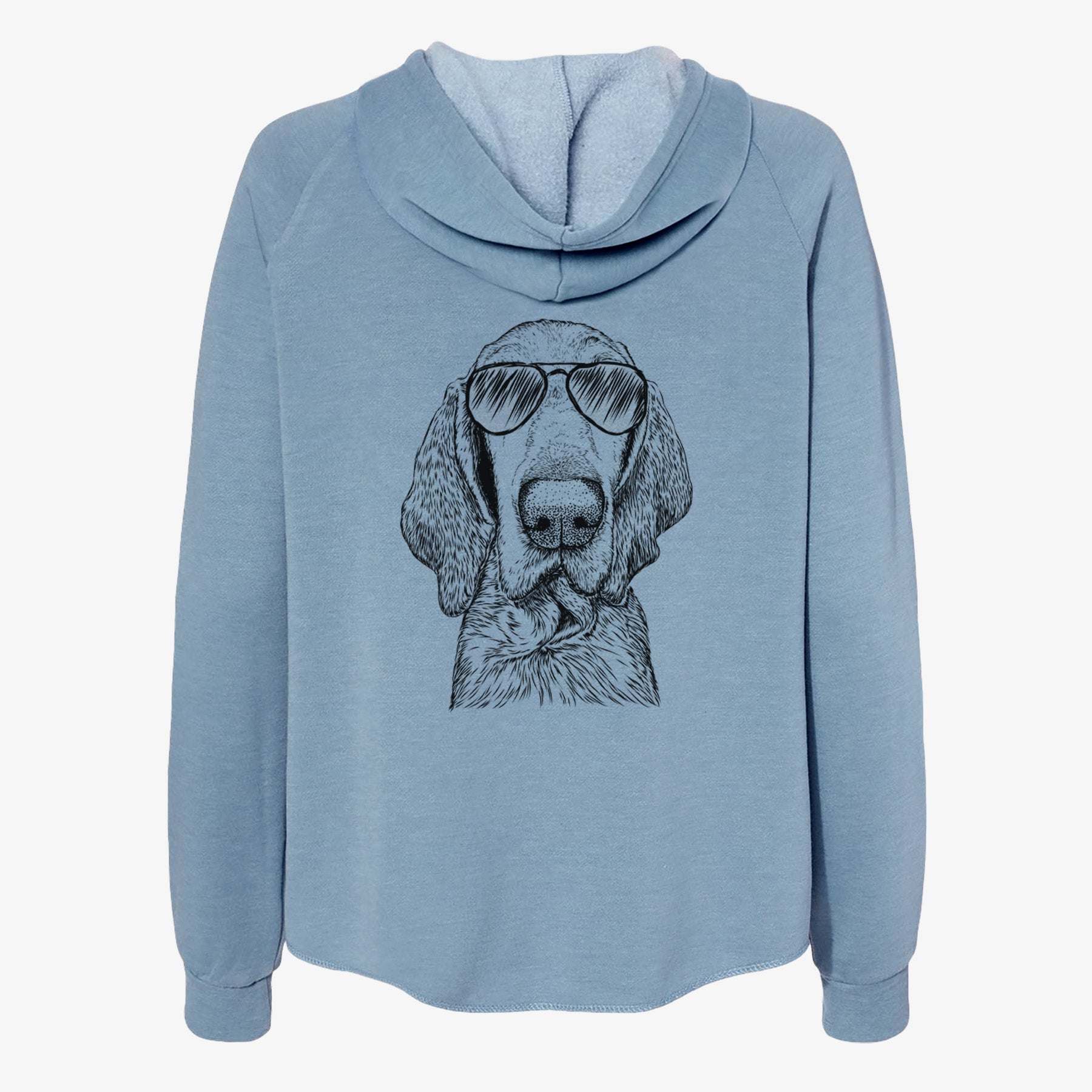 Kylie the Bracco Italiano - Women's Cali Wave Zip-Up Sweatshirt