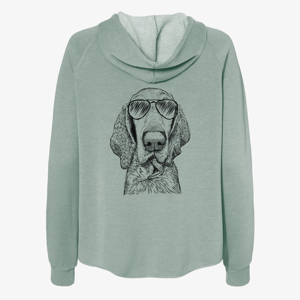 Kylie the Bracco Italiano - Women's Cali Wave Zip-Up Sweatshirt
