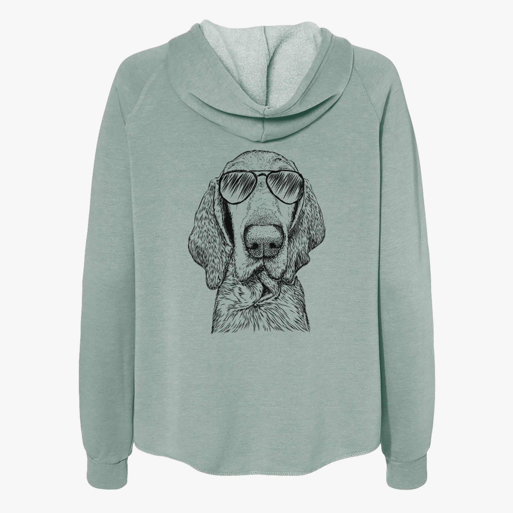 Kylie the Bracco Italiano - Women's Cali Wave Zip-Up Sweatshirt