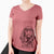 Aviator Kylie the Bracco Italiano - Women's V-neck Shirt