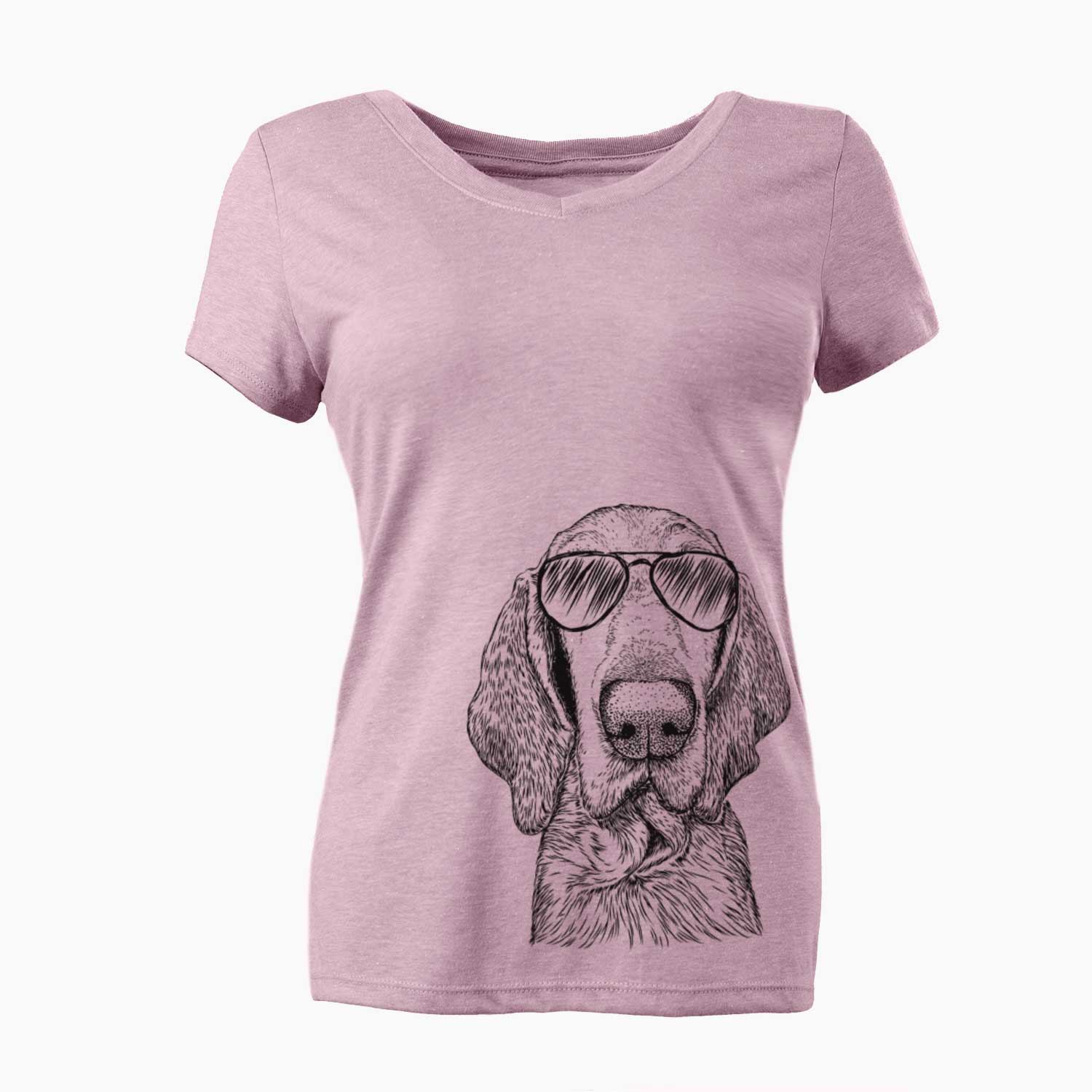 Aviator Kylie the Bracco Italiano - Women's V-neck Shirt