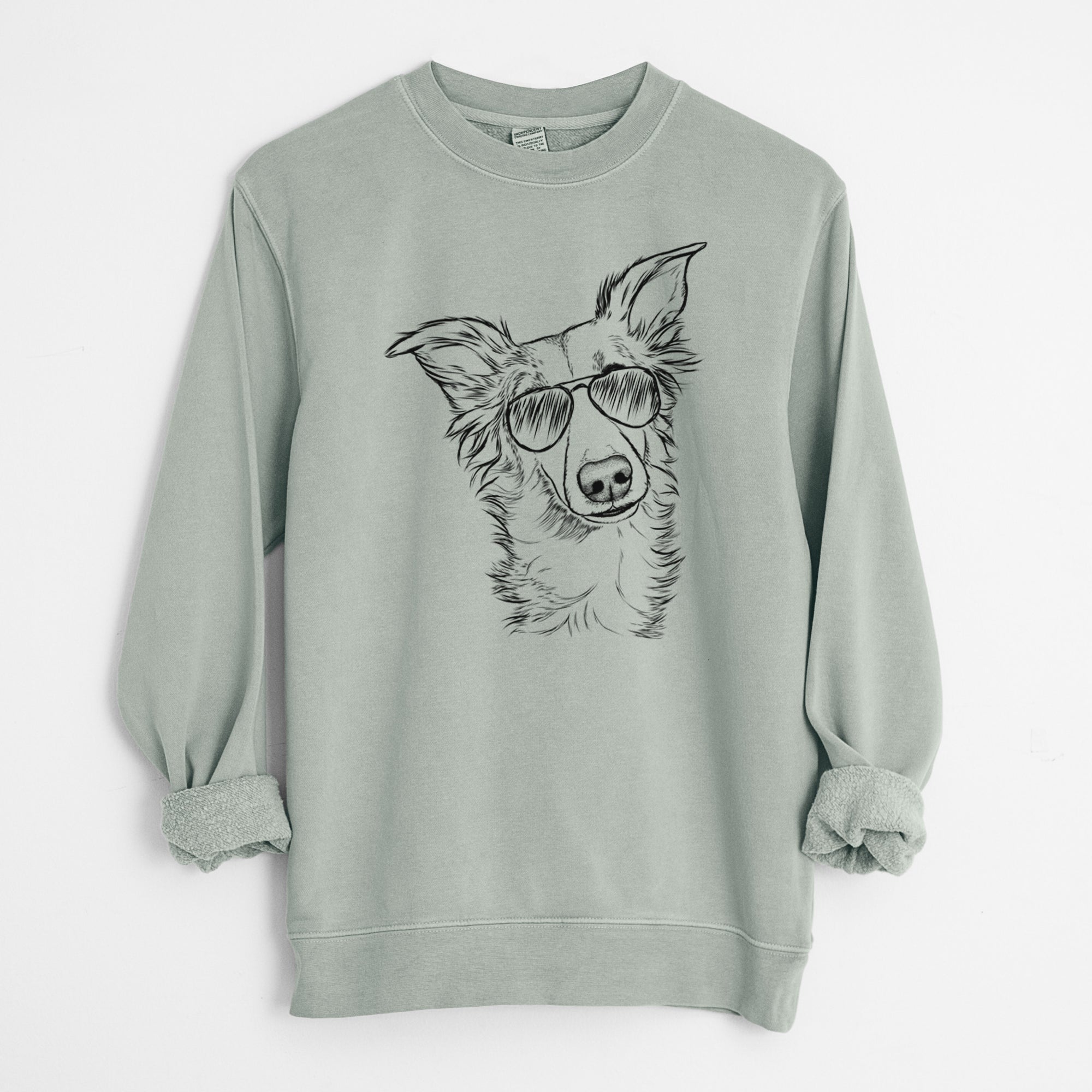 Aviator Kyu the Windsprite - Unisex Pigment Dyed Crew Sweatshirt