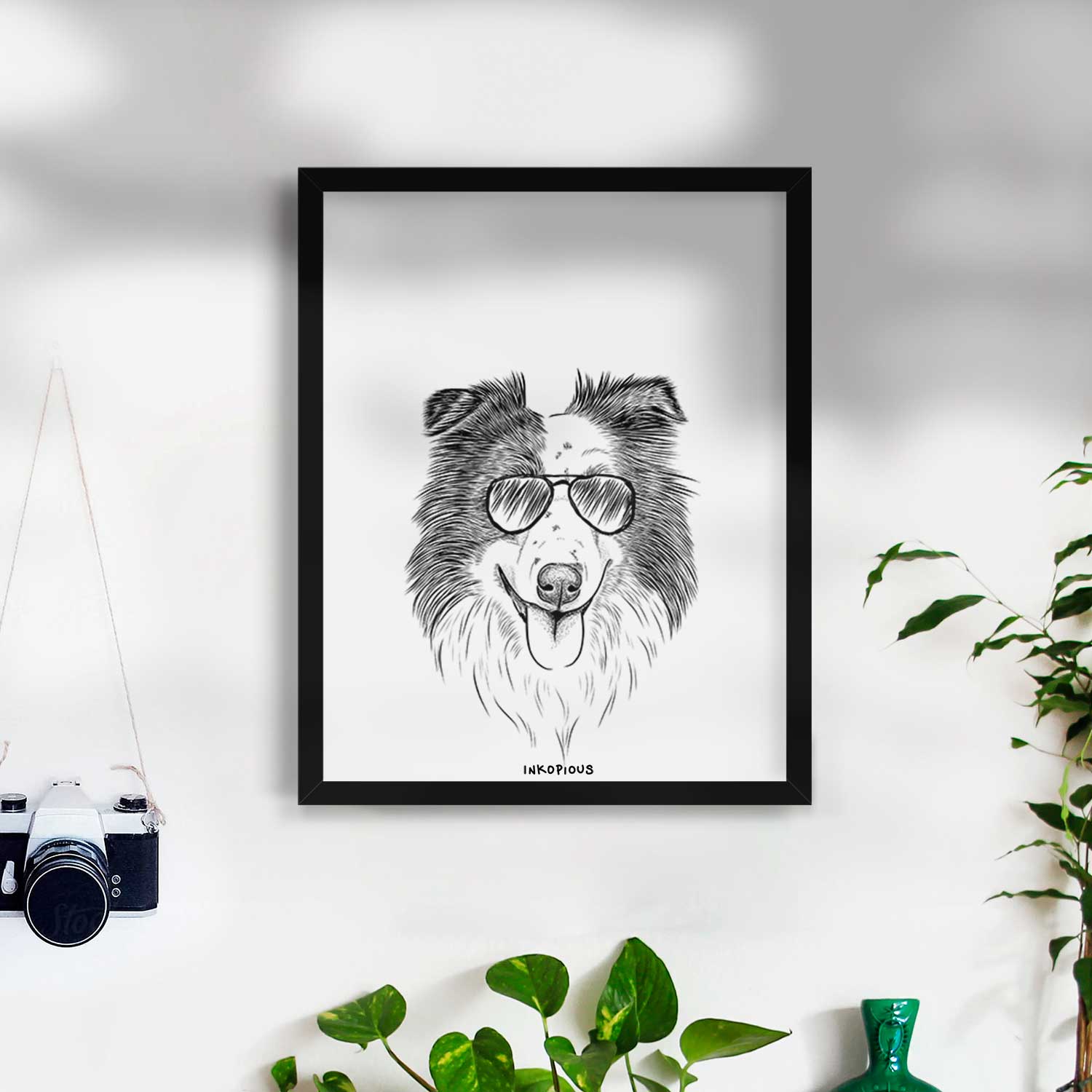 Lady Bug the Border Collie Art Print