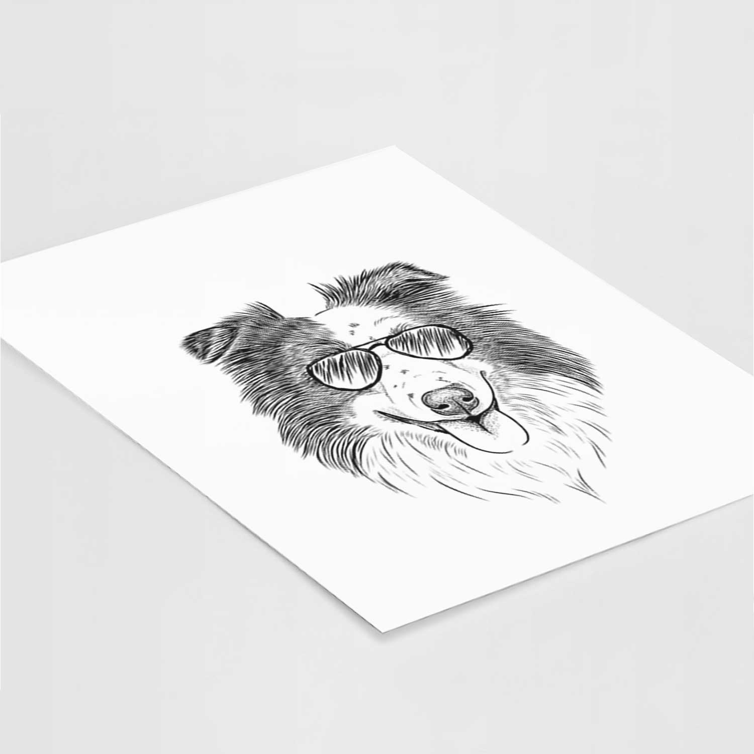 Lady Bug the Border Collie Art Print