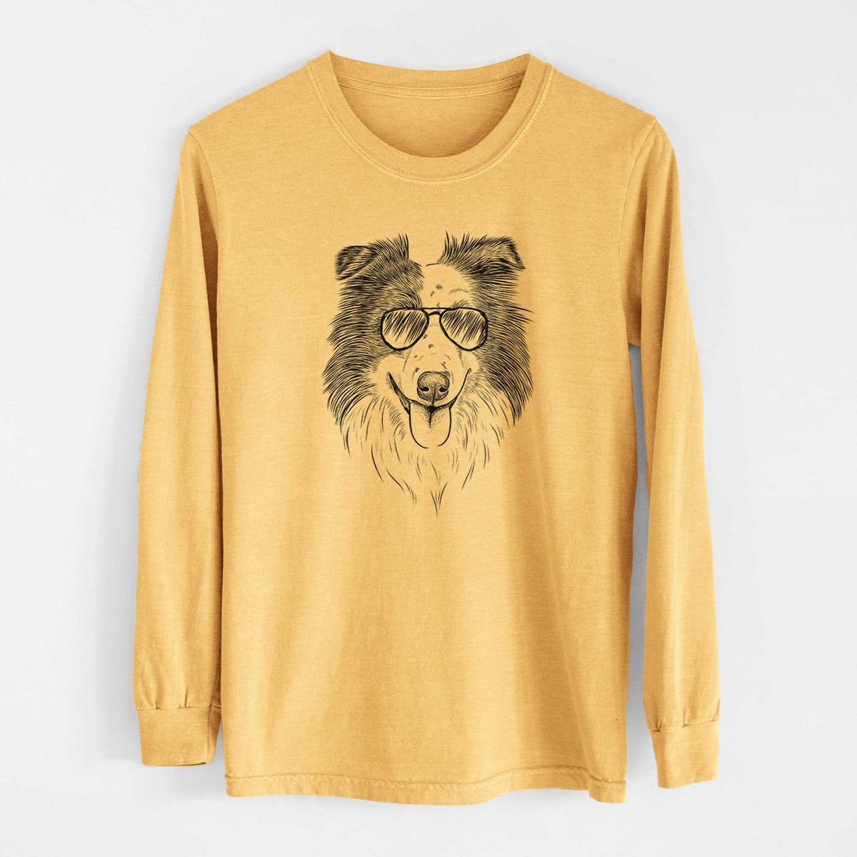 Aviators Lady Bug the Border Collie - Heavyweight 100% Cotton Long Sleeve