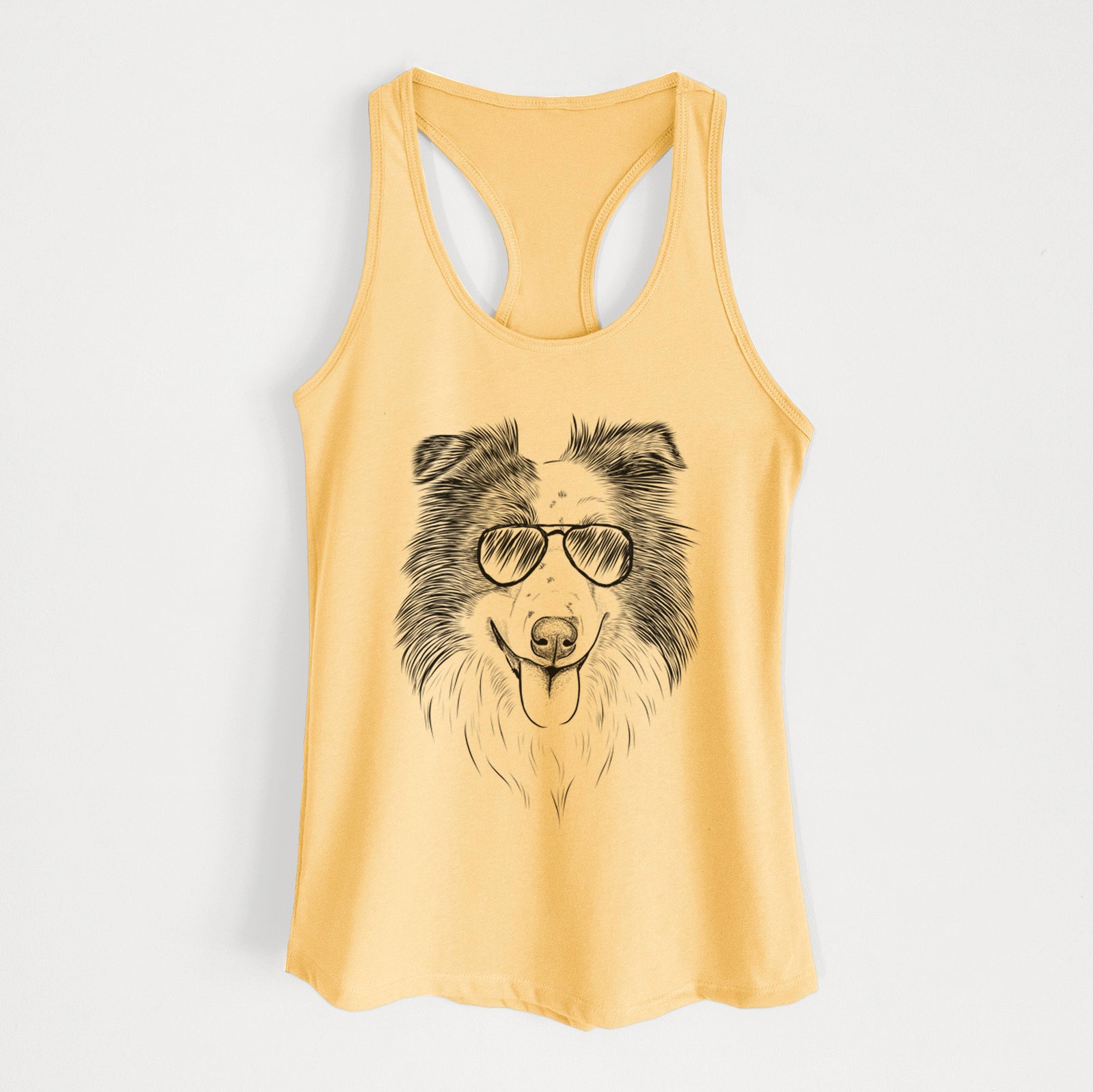 Lady Bug the Border Collie - Women's Racerback Tanktop