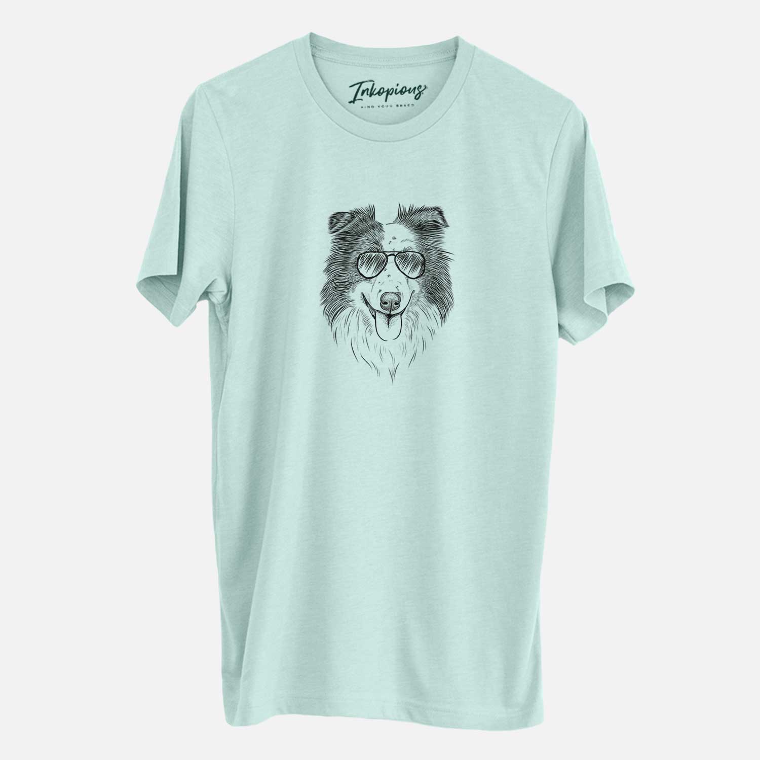 Aviator Lady Bug the Border Collie - Unisex Crewneck