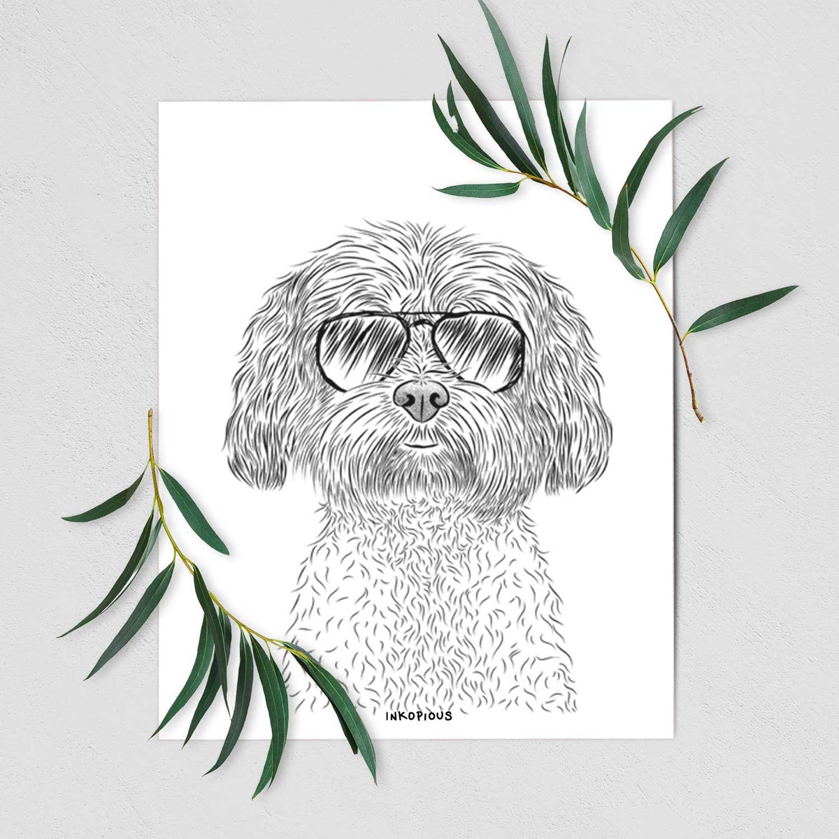 Lane the Lhasa Apso Art Print