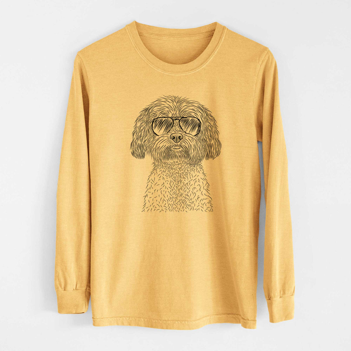 Aviators Lane the Lhasa Apso - Heavyweight 100% Cotton Long Sleeve