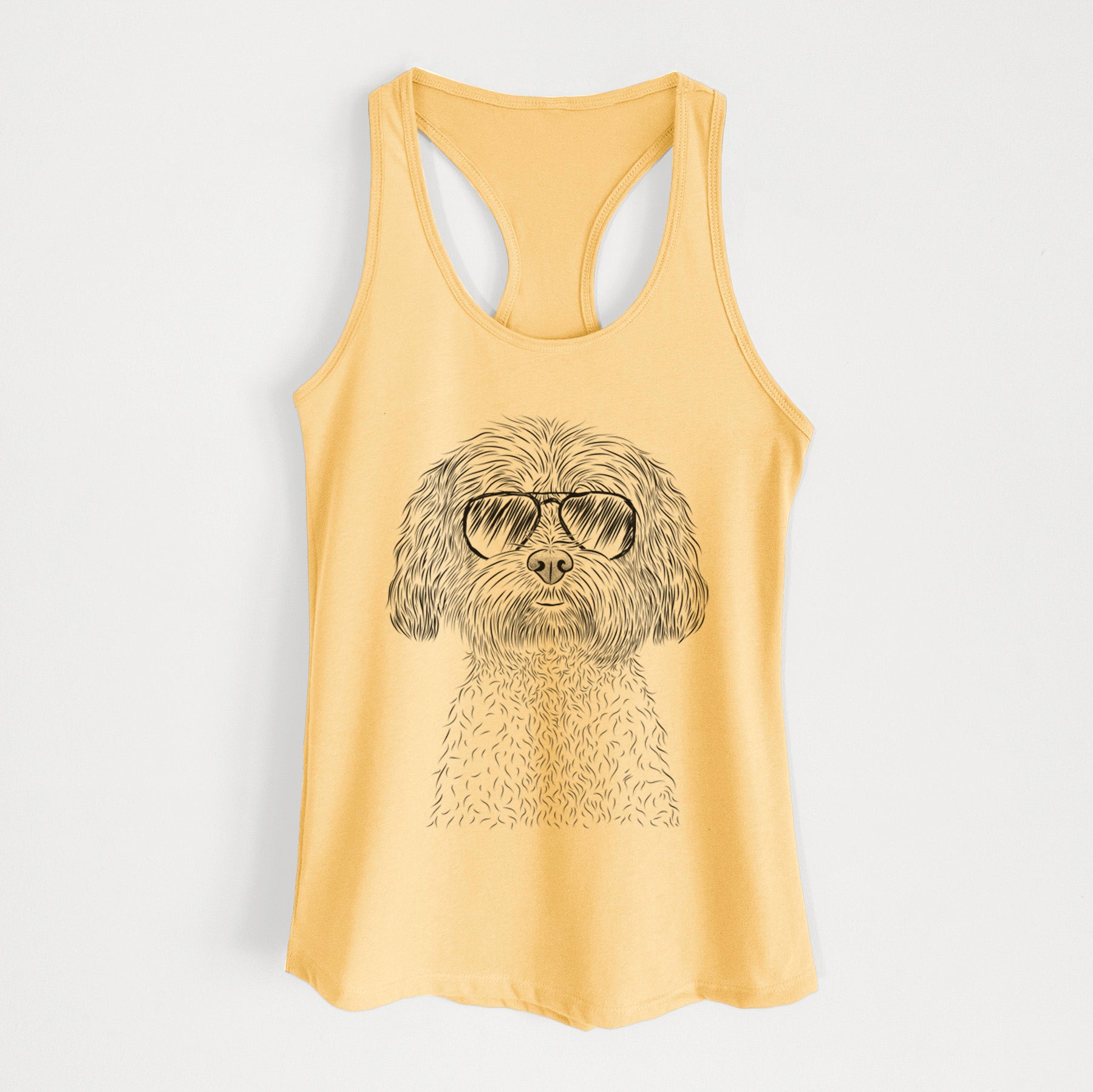 Lane the Lhasa Apso - Women's Racerback Tanktop