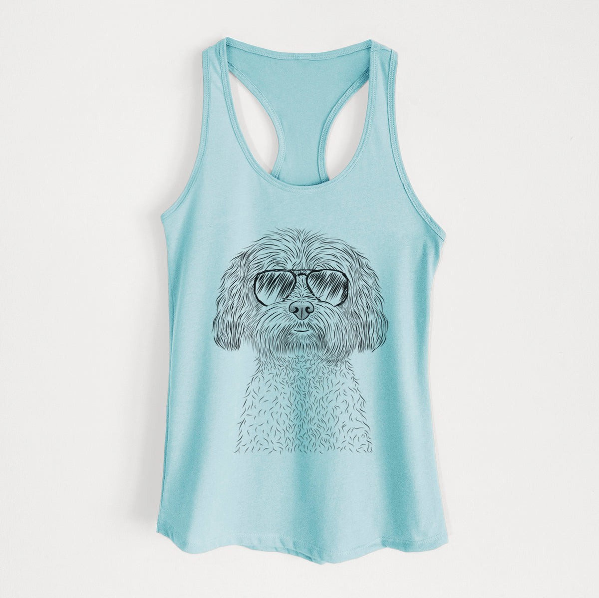 Lane the Lhasa Apso - Women's Racerback Tanktop
