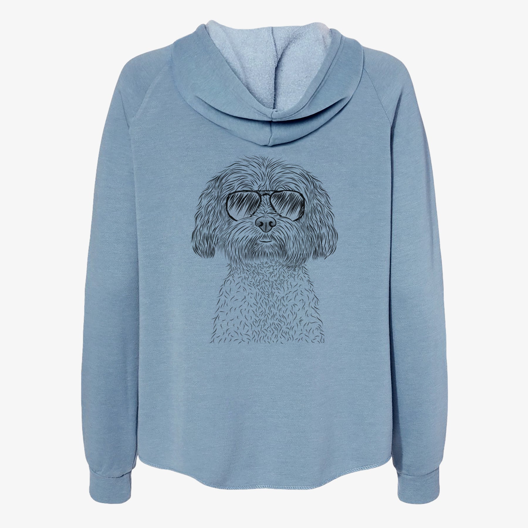 Lane the Lhasa Apso - Women's Cali Wave Zip-Up Sweatshirt