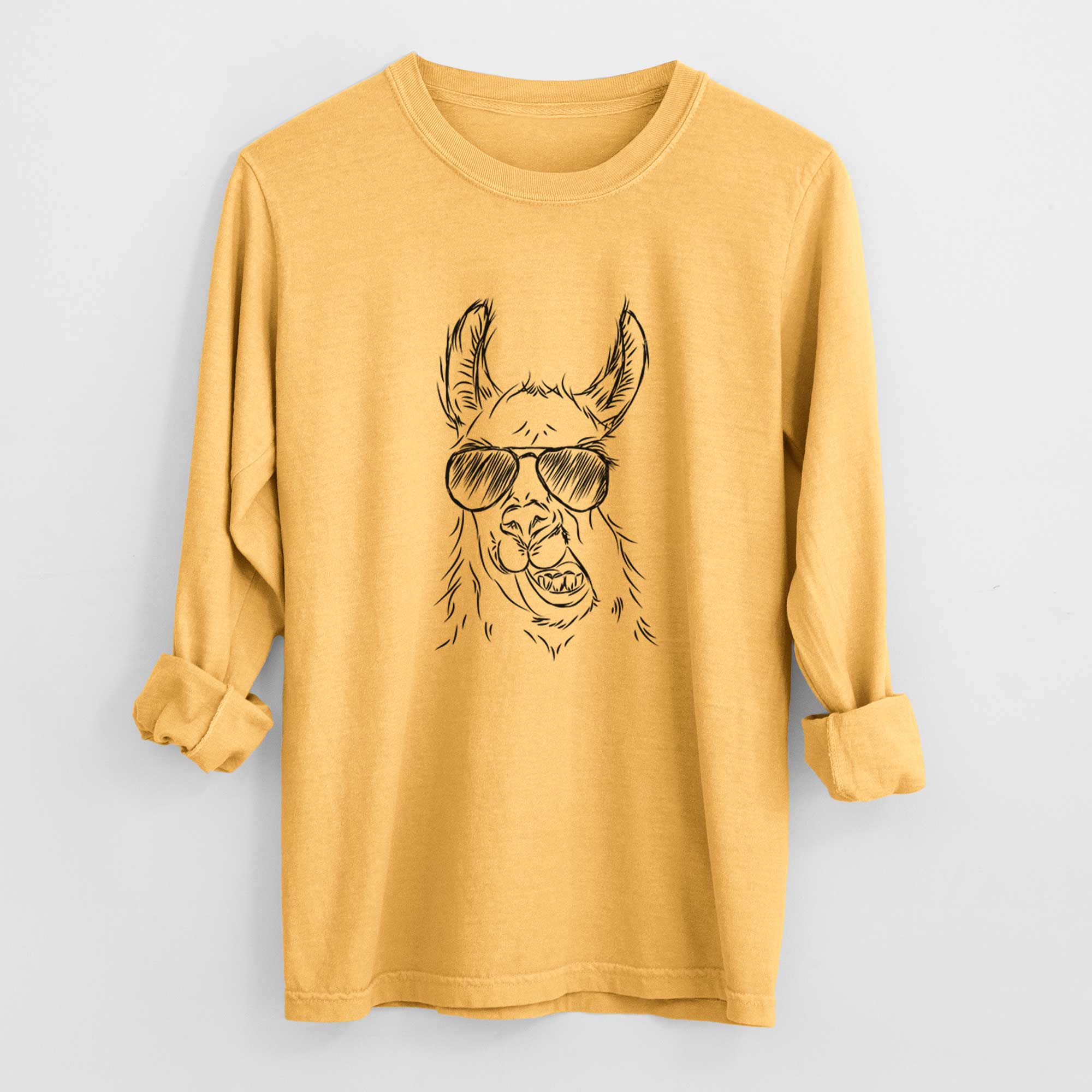 Aviators Larry the Llama - Heavyweight 100% Cotton Long Sleeve