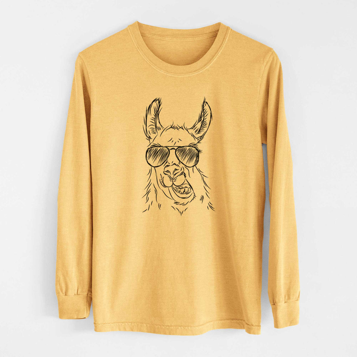 Aviators Larry the Llama - Heavyweight 100% Cotton Long Sleeve