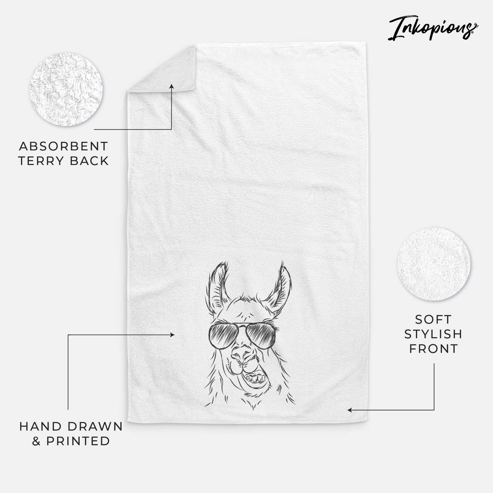 Larry the Llama Decorative Hand Towel