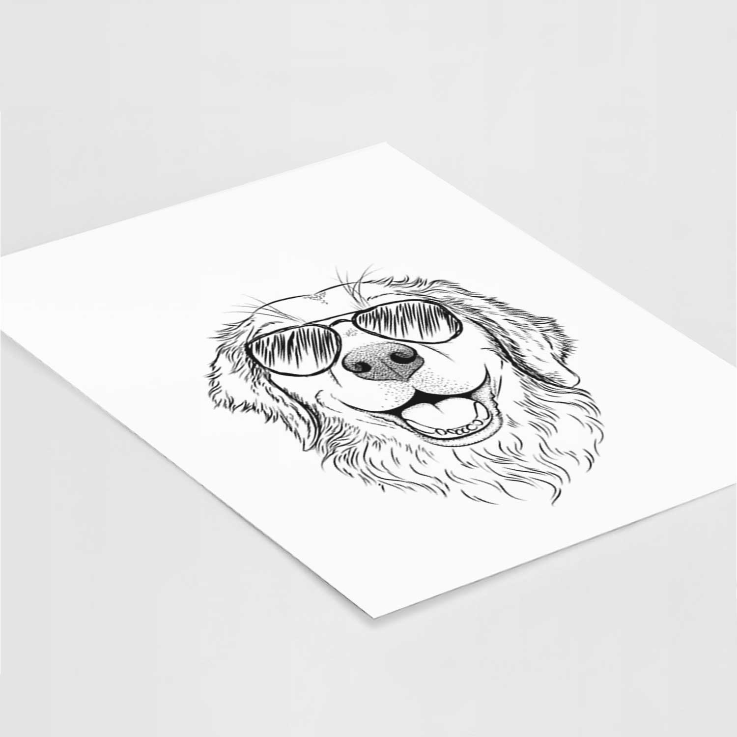 Legend the Golden Retriever Art Print