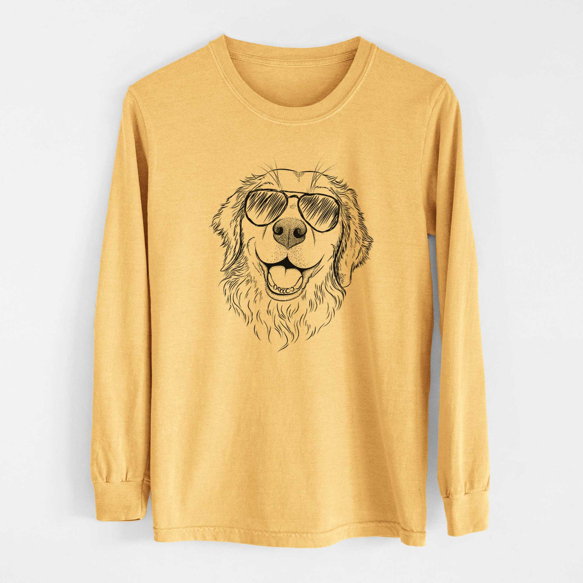 Aviators Legend the Golden Retriever - Heavyweight 100% Cotton Long Sleeve