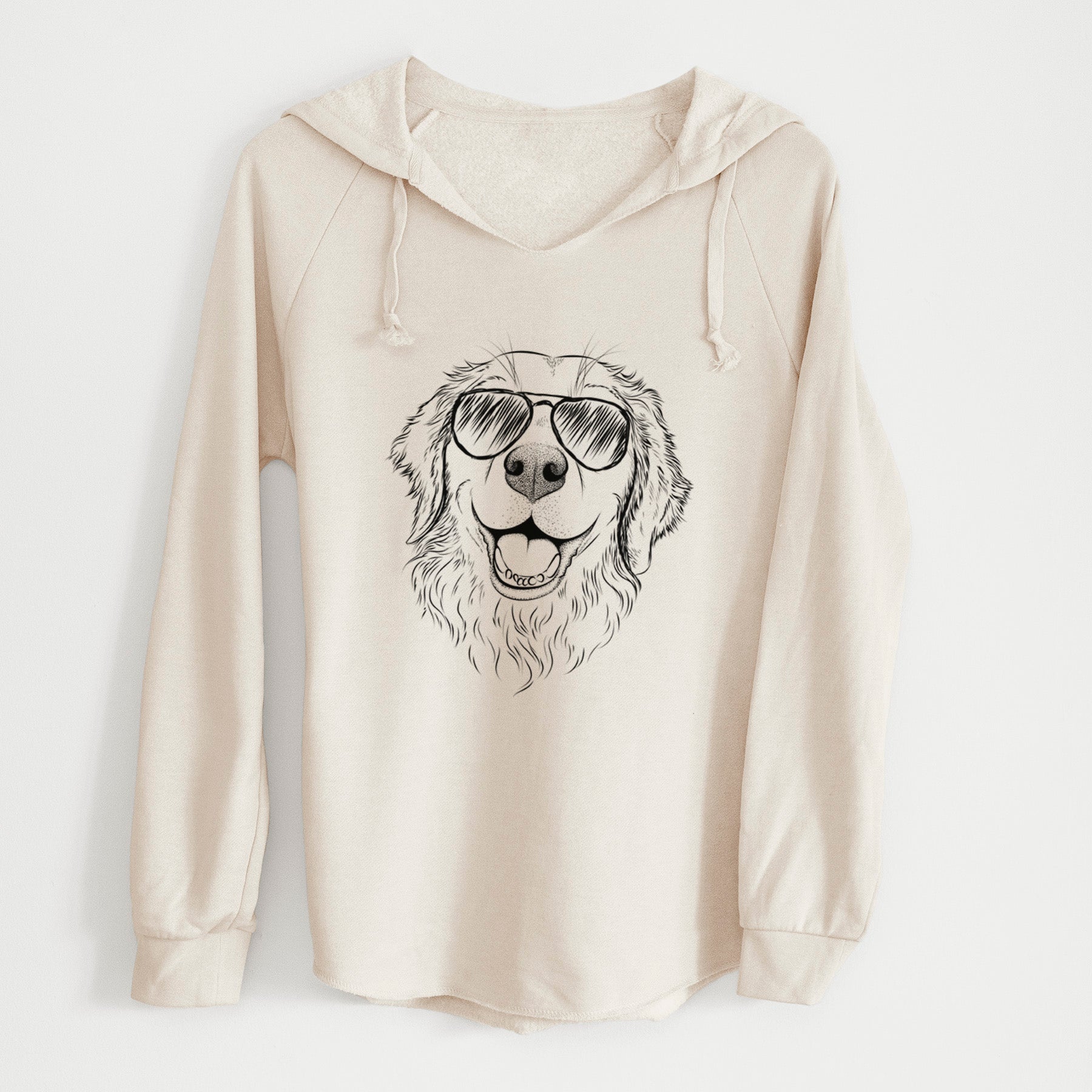 Aviator Legend the Golden Retriever - Cali Wave Hooded Sweatshirt