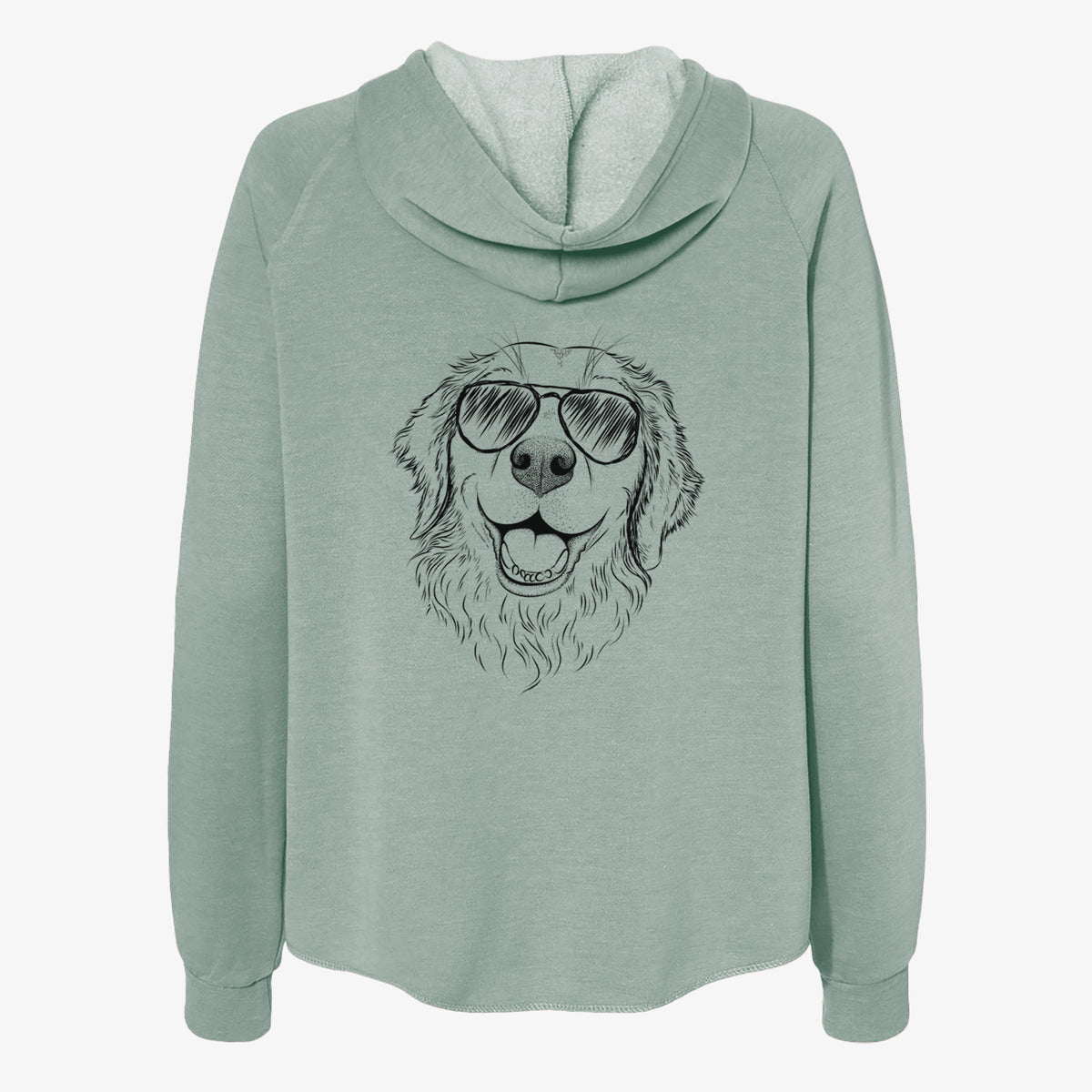 Legend the Golden Retriever - Women's Cali Wave Zip-Up Sweatshirt