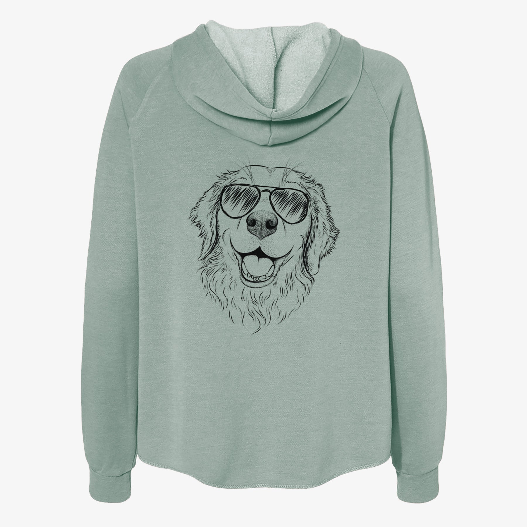 Legend the Golden Retriever - Women's Cali Wave Zip-Up Sweatshirt