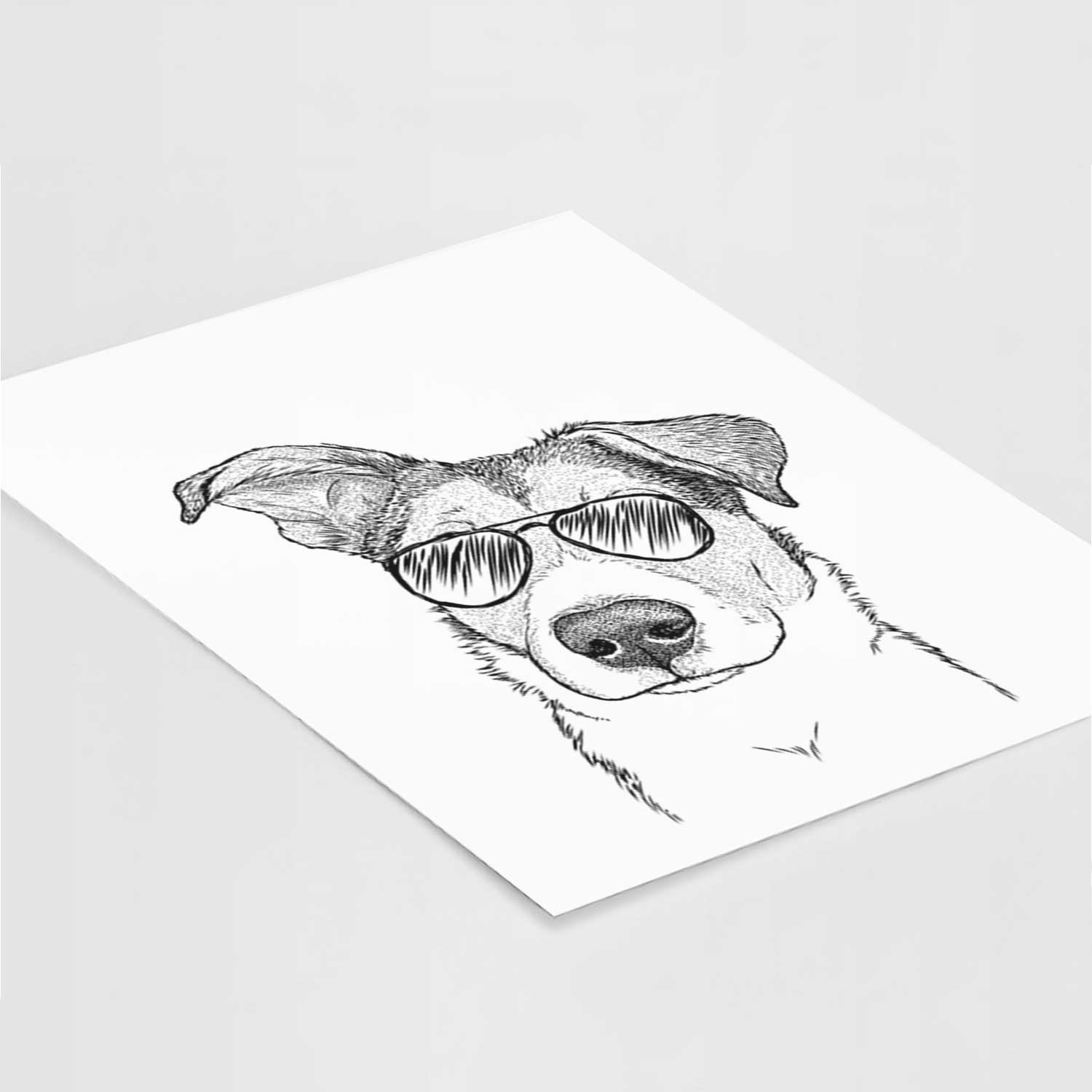 Leia the Mixed Breed Art Print