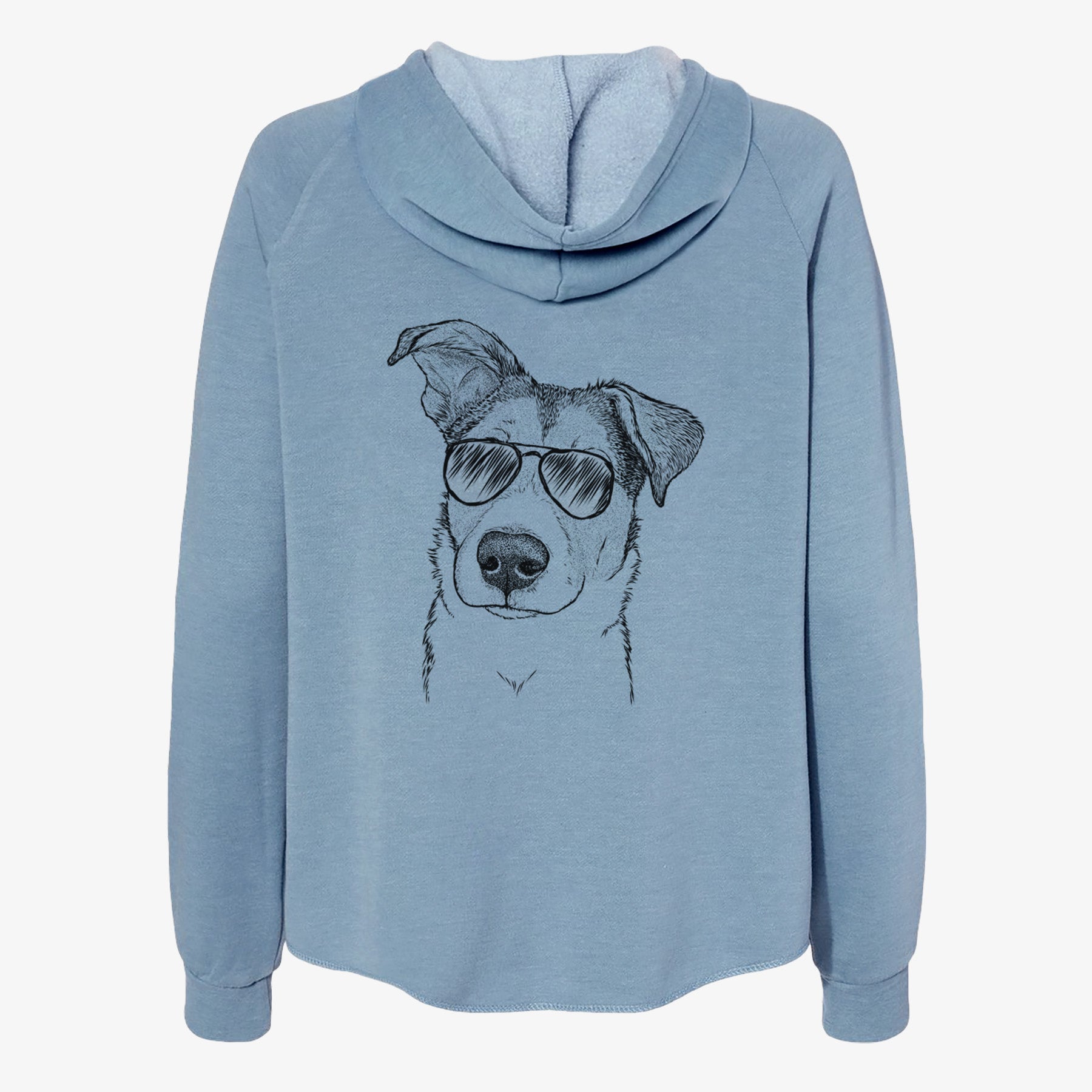 Leia the Mixed Breed - Women's Cali Wave Zip-Up Sweatshirt