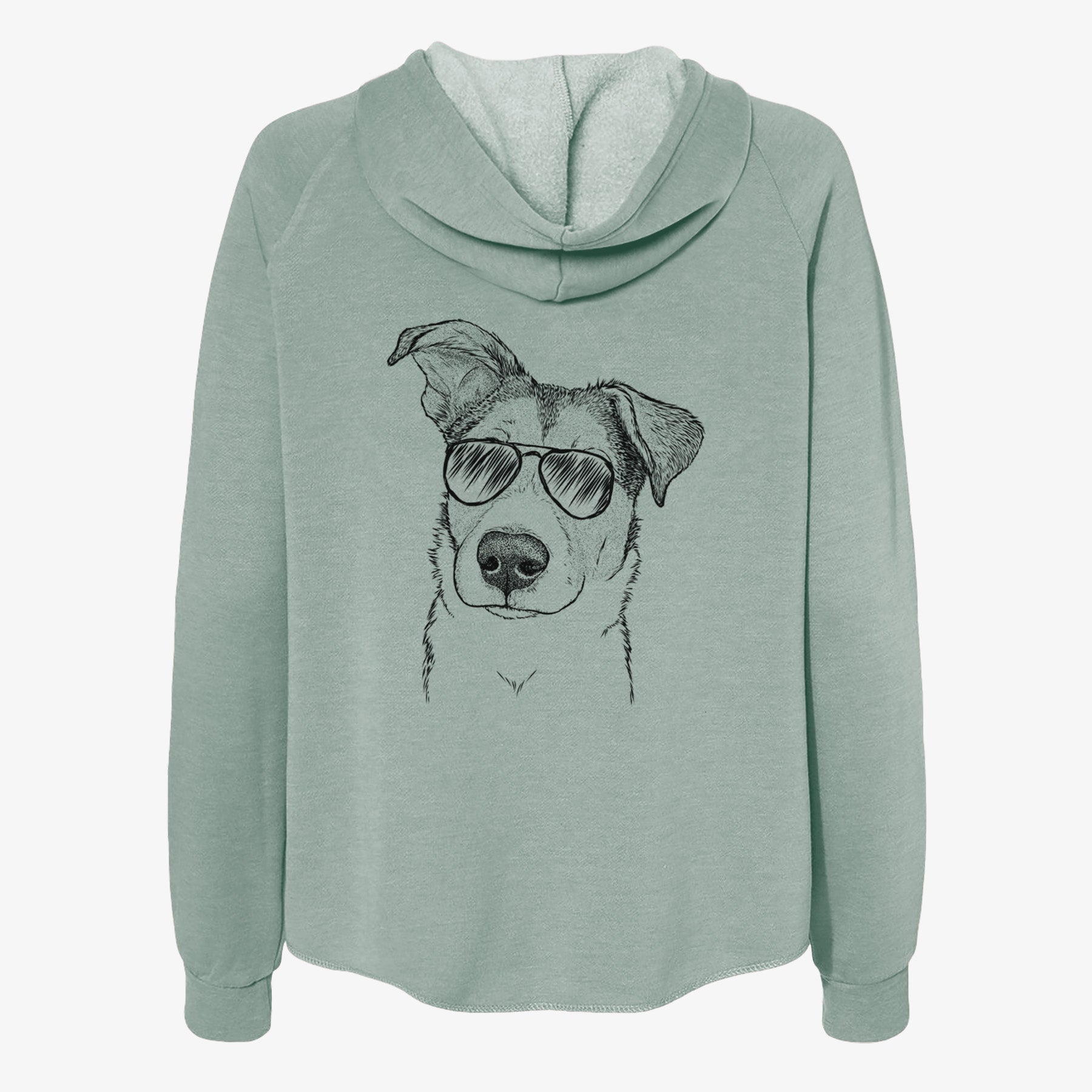 Leia the Mixed Breed - Women's Cali Wave Zip-Up Sweatshirt