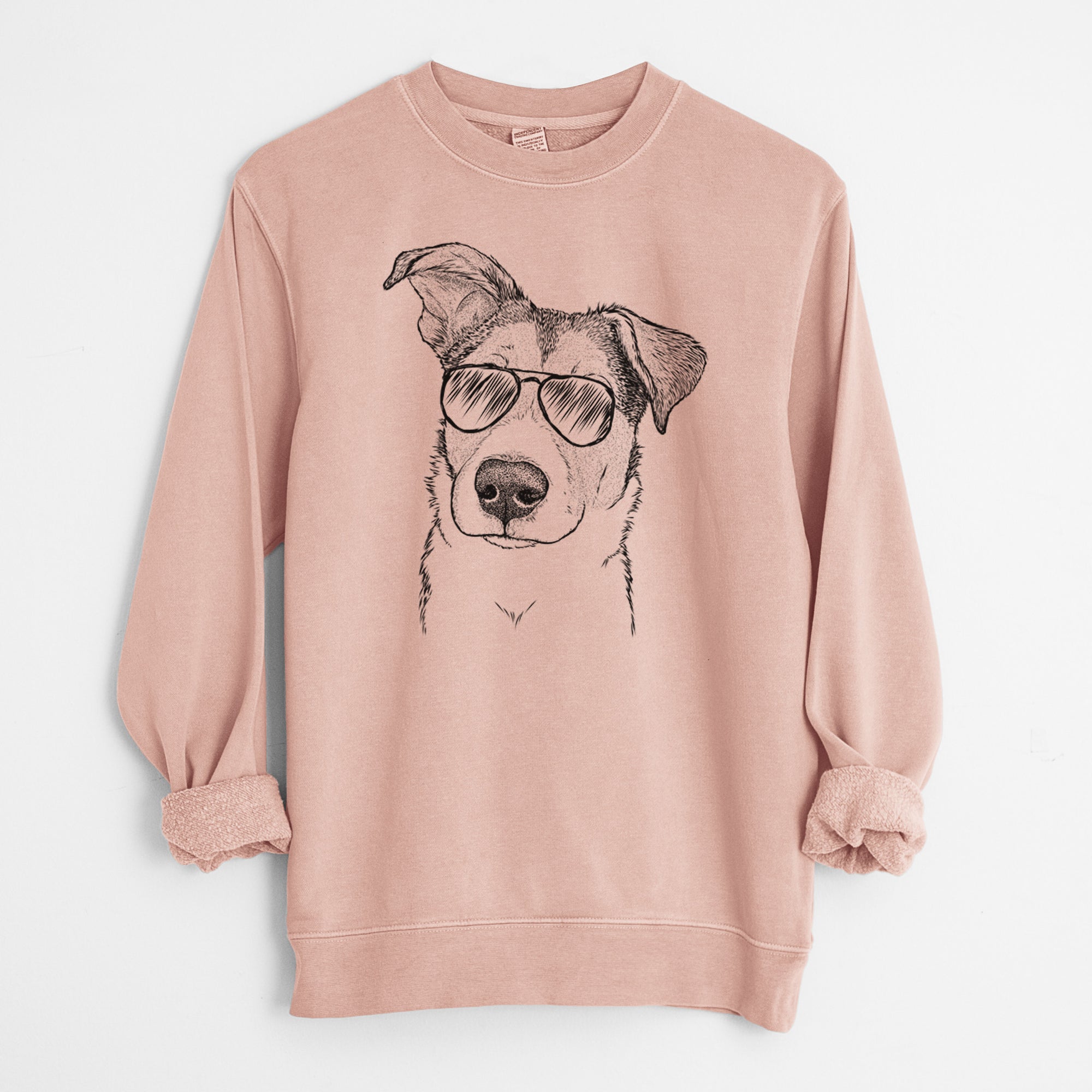 Aviator Leia the Mixed Breed - Unisex Pigment Dyed Crew Sweatshirt