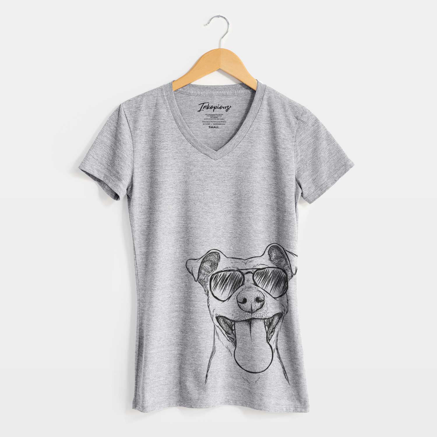 Aviator Lemmie the Mixed Breed - Women's V-neck Shirt