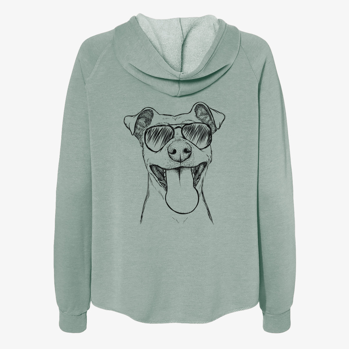 Lemmie the Mixed Breed - Women's Cali Wave Zip-Up Sweatshirt