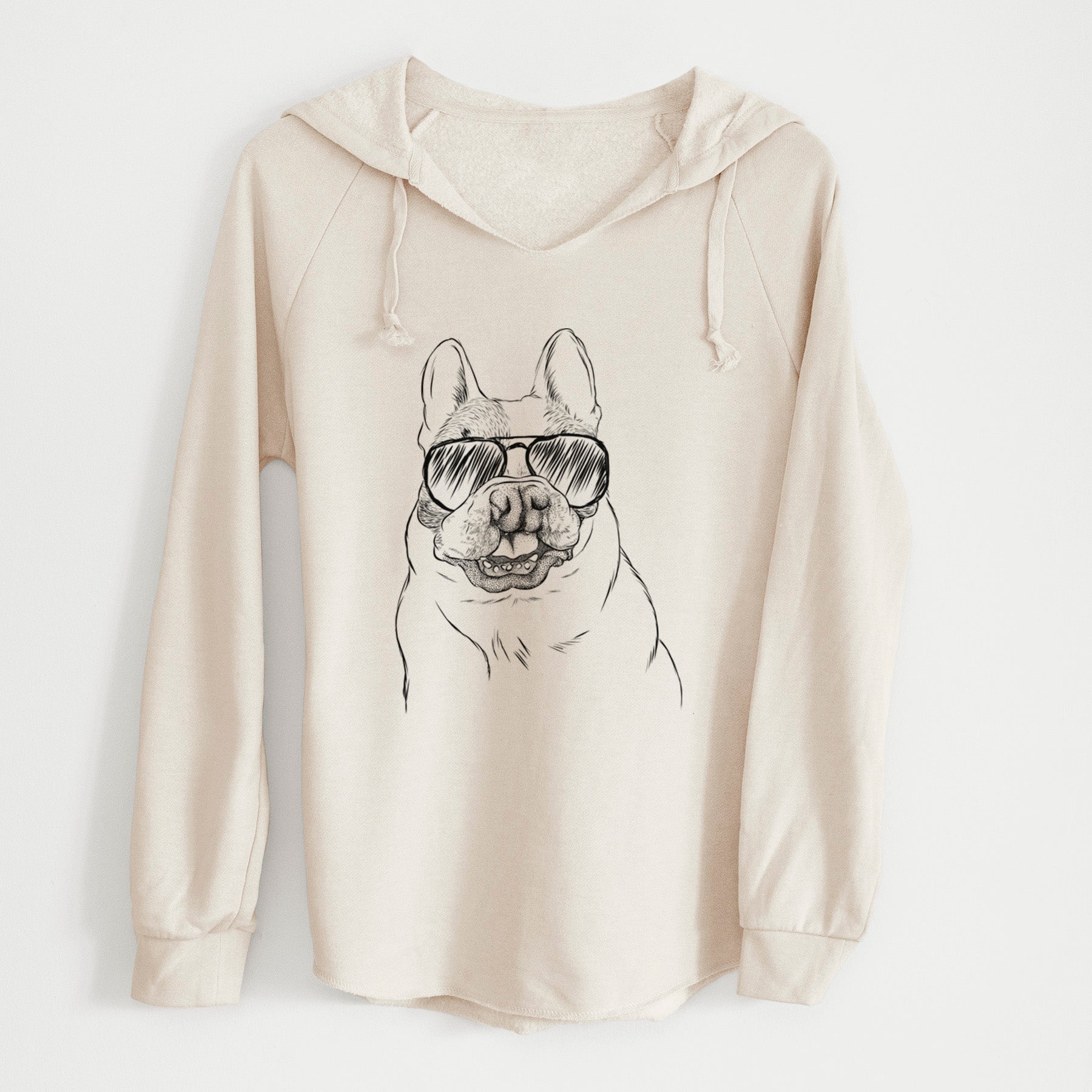 Aviator Lentil the French Bulldog - Cali Wave Hooded Sweatshirt