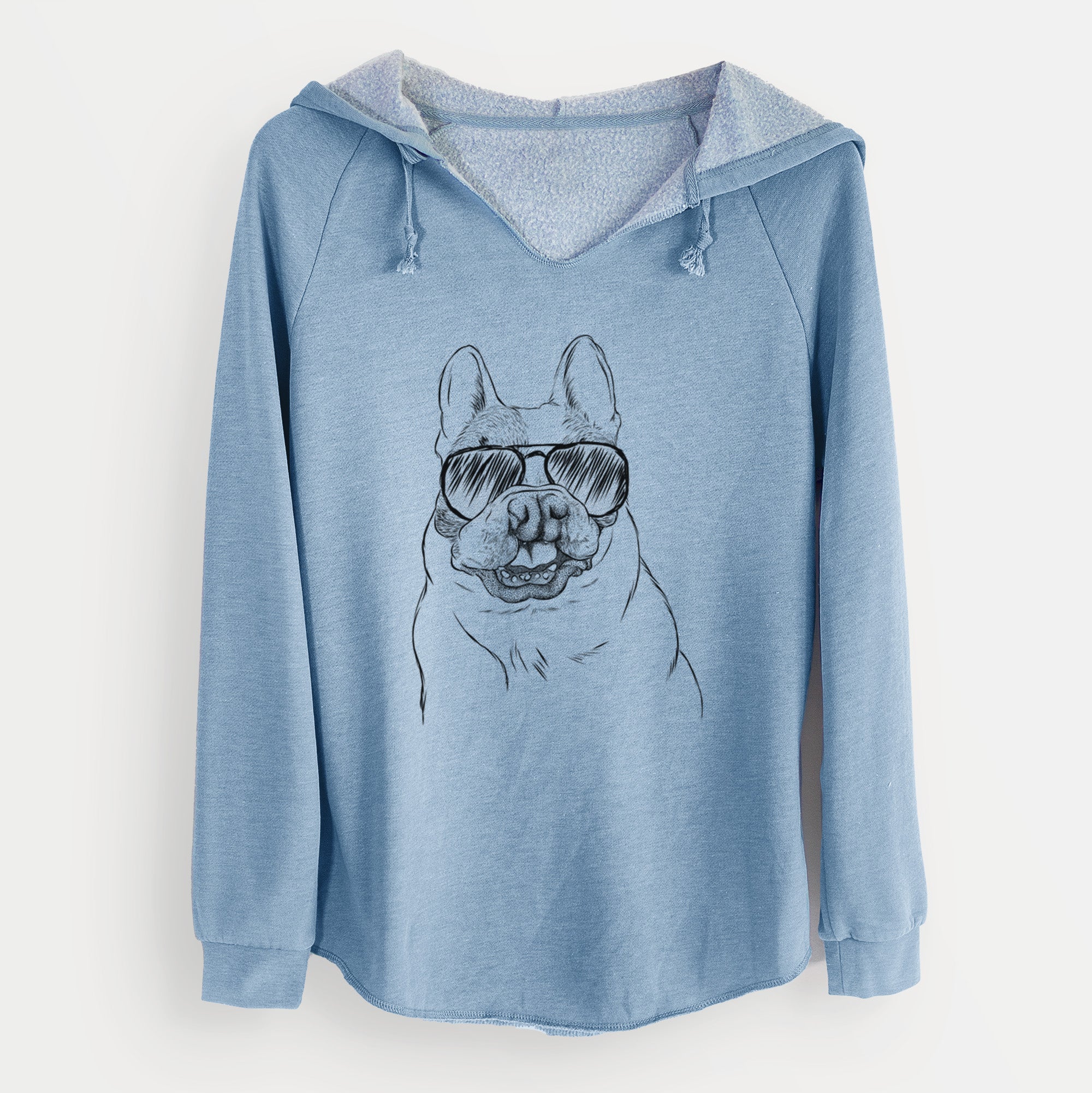 Aviator Lentil the French Bulldog - Cali Wave Hooded Sweatshirt