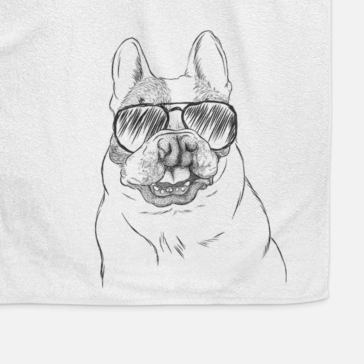Lentil the French Bulldog Decorative Hand Towel